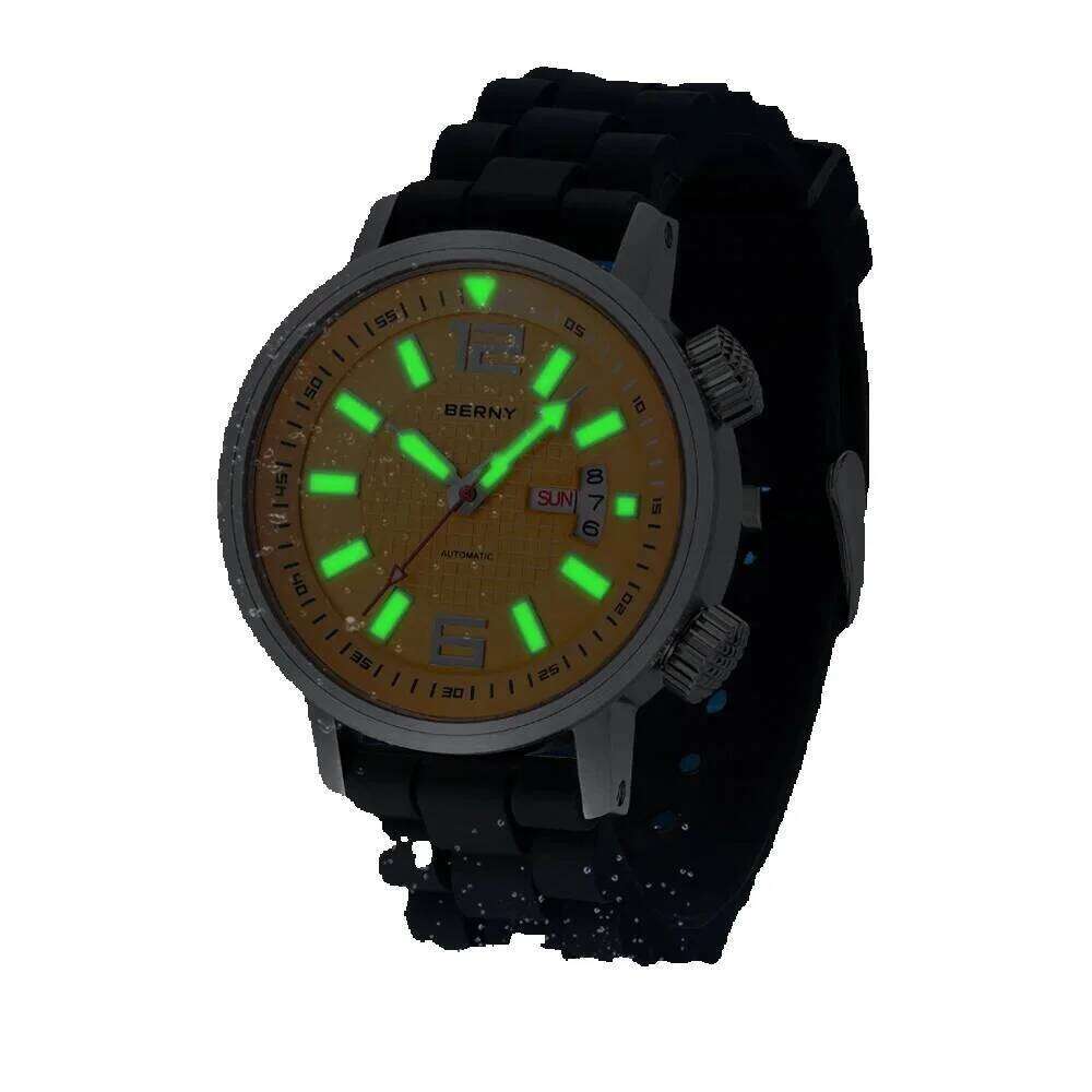 Miyota 8205 20Atm Diver Automatic Mechanical Men Sport Luminous Sapphire Waterproof Wristwatch Swimming Self Winding Watch