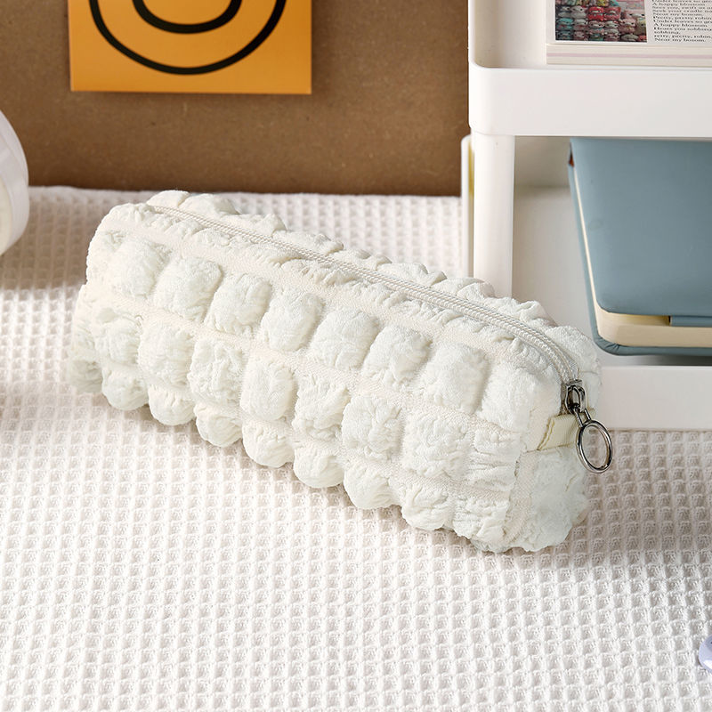 111-70Japanese and Korean style soft pencil bag bubble stationery bag