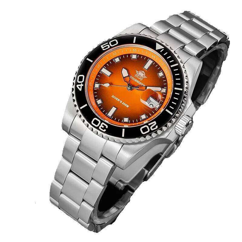 ADDIESDIVE Men New Diving Ceramic Bezel 41Mm Quartz Wristwatch 200M Waterproof Stainless Steel Luminous Dive Watch