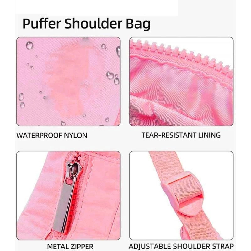 3P Women Bag Puffer Shoulder Bag Adjustable Strap Handbag Quilted Armpit Bag Ladies Commuting Bag Stylish Underarm Purse 250717