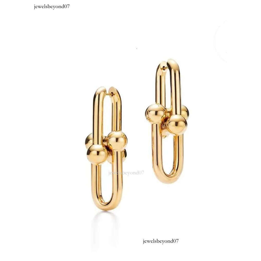 Tiffamyly jewelry Silver Gold Earrings Dangle Chandelier Chain link Diamond Designer fine jewelry Top Quality Women Mens couple fashion Wedding Party custom c8a