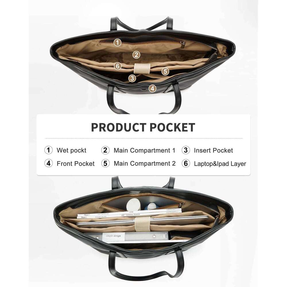 Tote Bags Women Zipper,Large Waterproof Shoulder Bag With Dry-Wet Compartment,Foldable Handbag For Travel,Work,Gym,Yoga