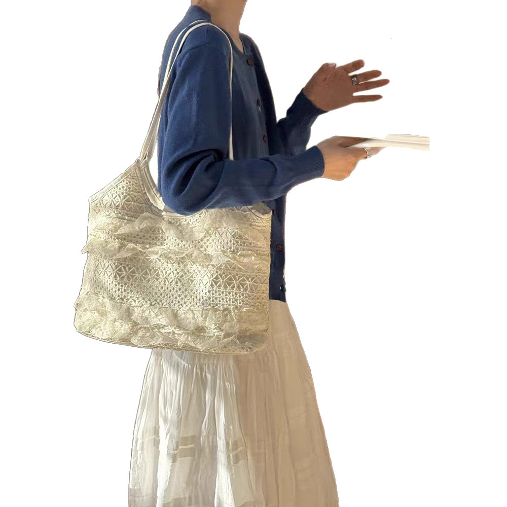 2025 Summer new women's crossbody bag new handbag summer leisure vacation fairy lace mesh women's armpit women's shoulder bag new desig