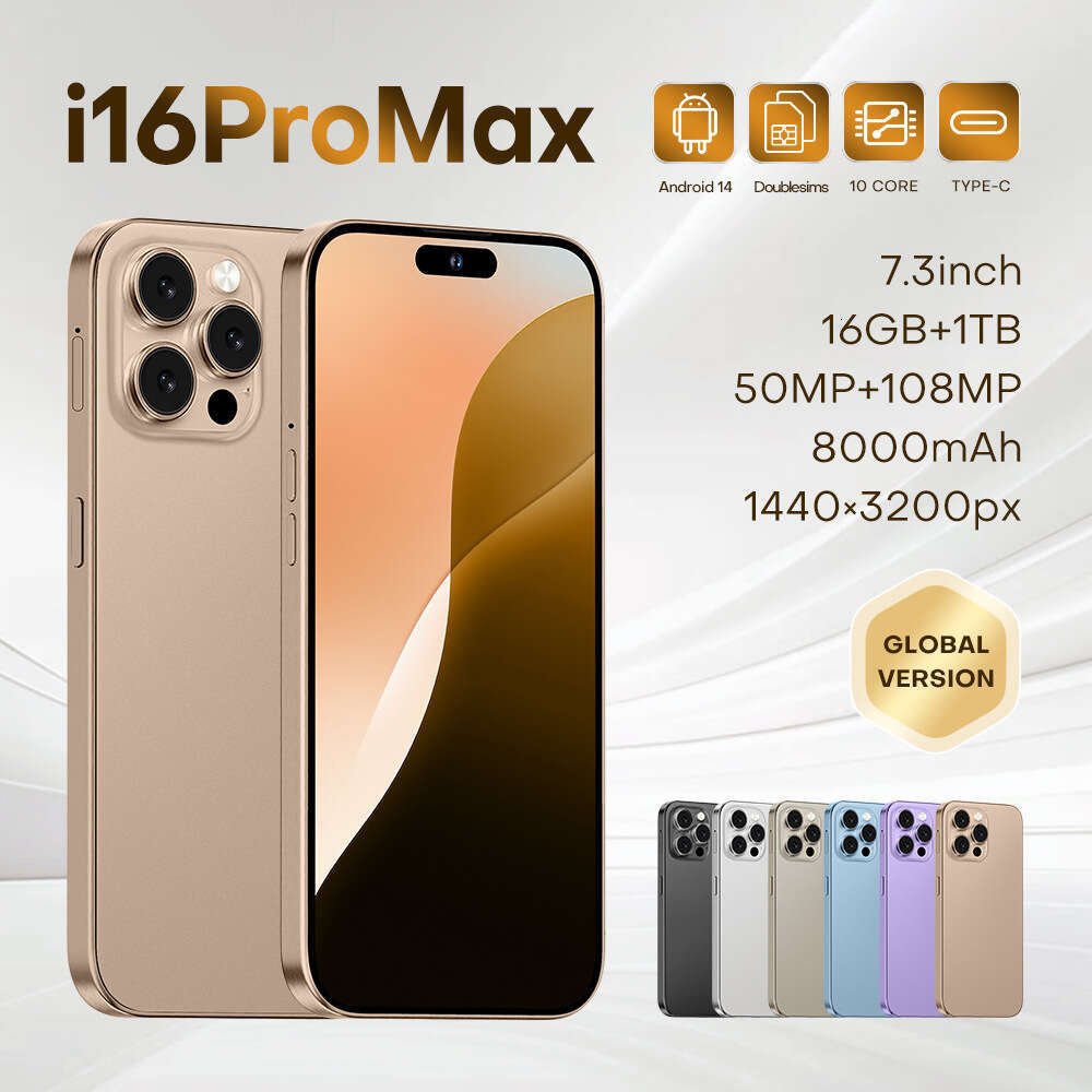 Phone i16 Pro Max Smart Island 6.6 Inch 1+16 Android Smartphone