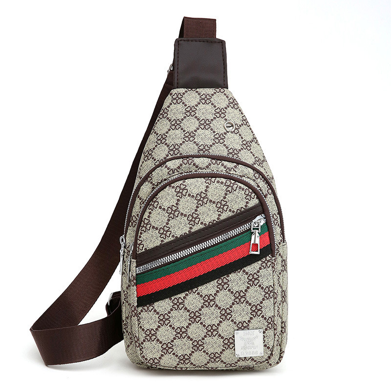 Designer Bag,2025 Luxury Bag, Men's Fashion Bag, Youth Small Chest Bag, Checkered Chest Crossbody Bag, Shoulder Bag, Crossbody Bag, Oxford Bag, F