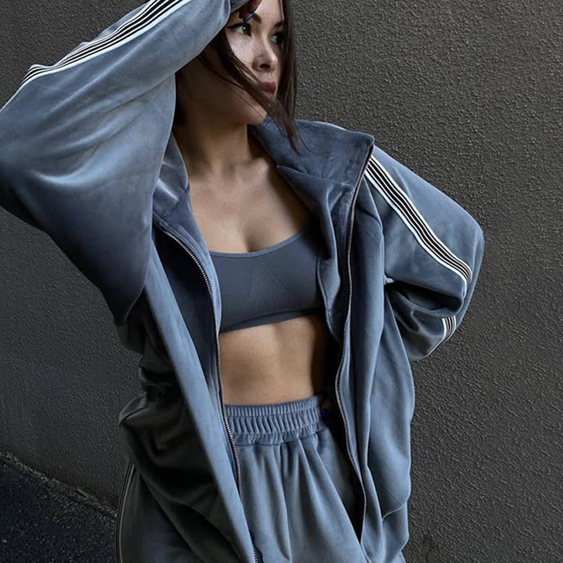 Free shipping designer coat for women Casual Fashion Minimalist Set Zipper Comfortable cardigan Coat Sportswear