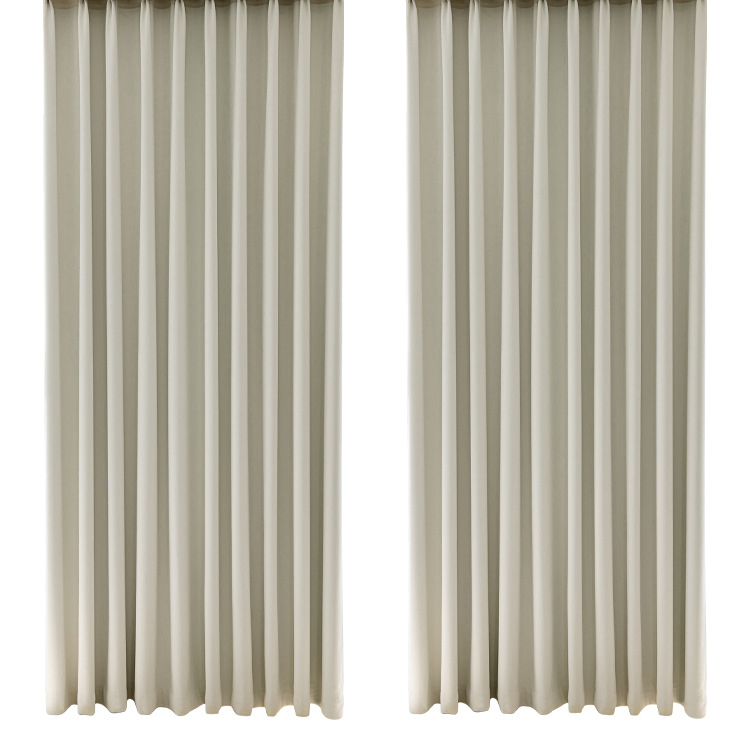 YL-36824 Thick chenille curtains full blackout bedroom high-grade blackout master finished product heat insulation sunscreen sunshade curtain