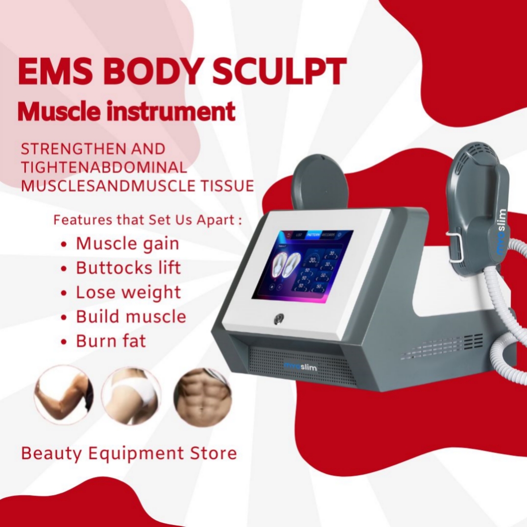 EMS Body Sculpt Muscle Stimulate Fat Removel EMS Eletric Machine Hi-emt RF Weight Lose Portable Electromagnetic