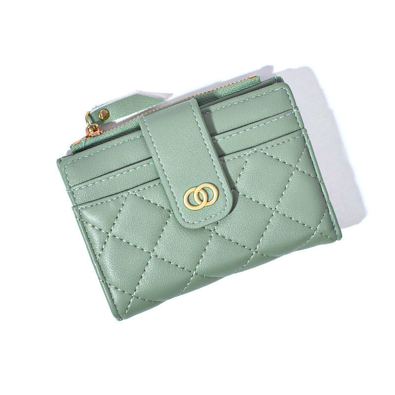 New Arrival luxury ladies short wallet multiple card slots coin purse multiple colors available free shipping