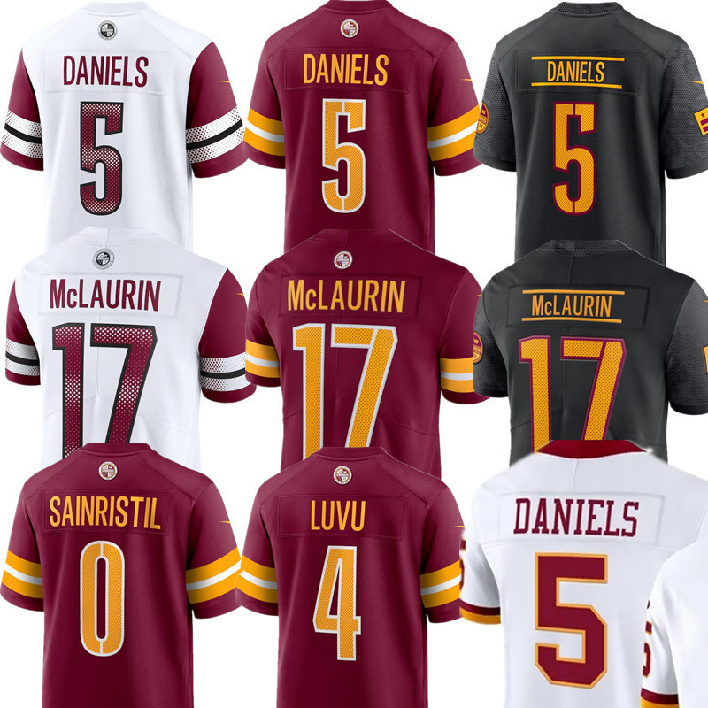 Jayden Daniels Brian Robinson Jr Terry McLaurin Deebo Samuel sr Bobby Wagner Frankie Luvu Josh Conerly Jr Laremy Tunsil Mike Sainristil commanders Football Jersey