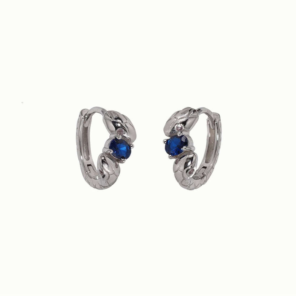 Tiqi S Pure Sier Wrap Earrings for Women, Exquisite Light Double Snake Sparkling Dia Earrings, Snake-shaped Ear Jewelry Trend