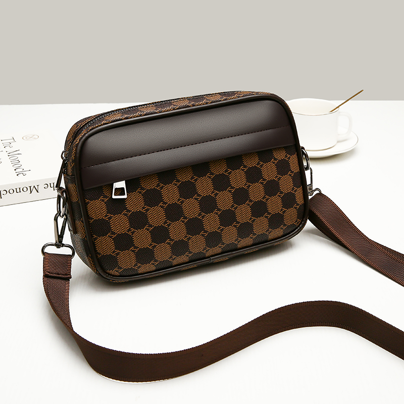 Fashionable Men's Printed Handbag Card Bag Luxury Designer Multifunctional Shoulder Luxury Bag Bag Mobile Phone Bag Men's Handbag Essential 