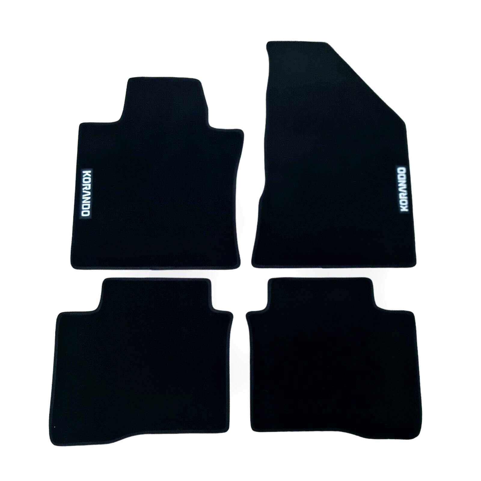 Car Floor Mats Velour For SsangYong Korando Waterproof Black Carpet Liners New