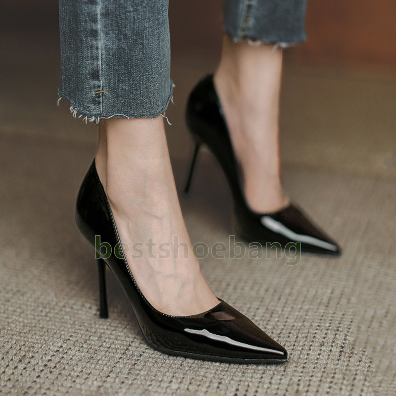 new designer high heels dress shoes loafers womens adult 7cm 9cm heel mary jane shoes luxury patent leather fashion party wedding women sandals