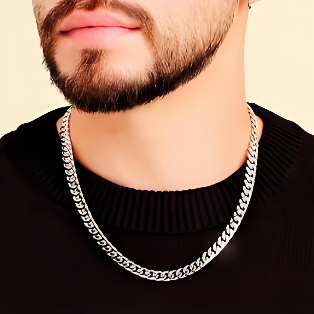 Hot Sale Hip Hop Jewelry Mens PVD Gold Stainless Steel Miami Cuban k Chain Necklace Free shipping Free shipping