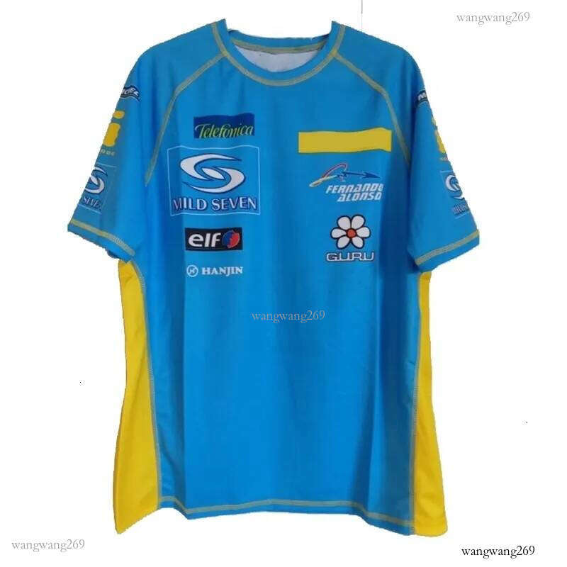 Men's T-Shirts 2006 Formula One Fernando Alonso Vintage T-Shirt Aston Martin Racing Oversized Men's Sport Cycling Tops 230615
