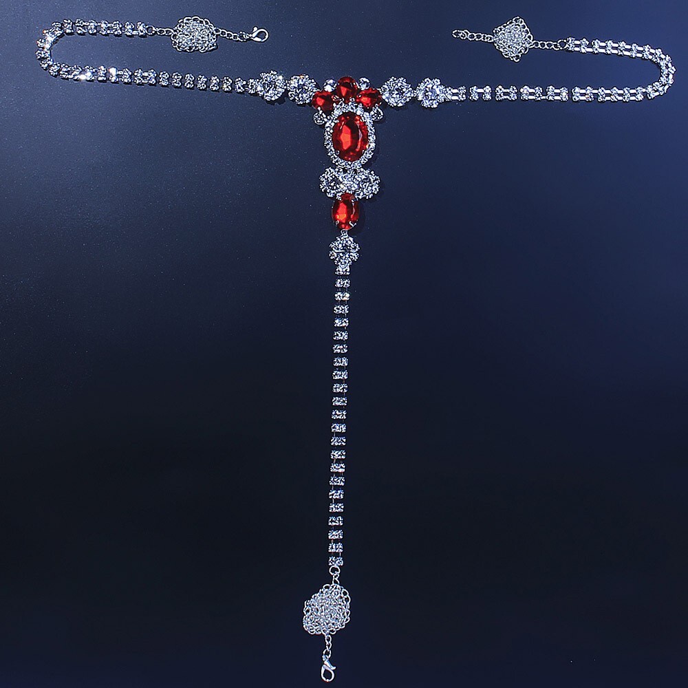 VVS Moissanite Iced out Body Chain Panty Chain Stylish Club Elegant Sexy Bikini Chain Bling Bling