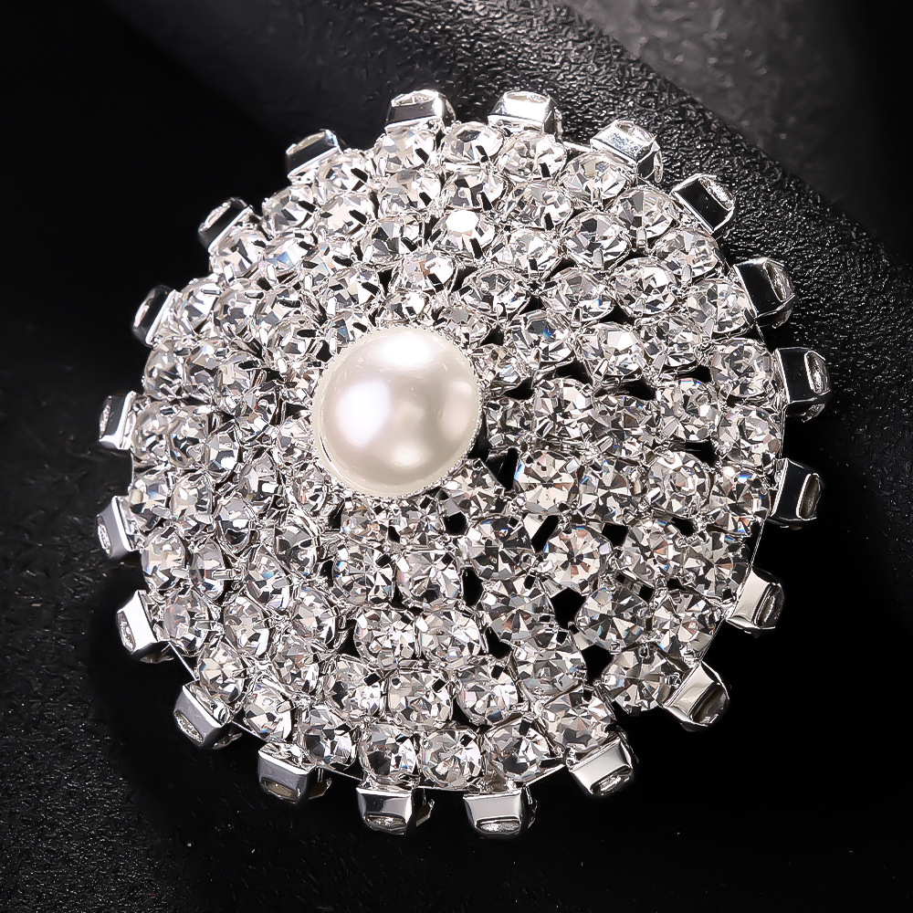 Round Nipple Cover Women's Pearl Sexy Erotic Club Iced out Moissanite Diamond Chest Ornament