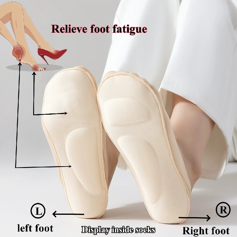 Women's High Heels Breathable Invisible Socks Won't Fall Off Your Heel Women's Boat quantity Socks and Socks to Relieve Foot Fatigue. q