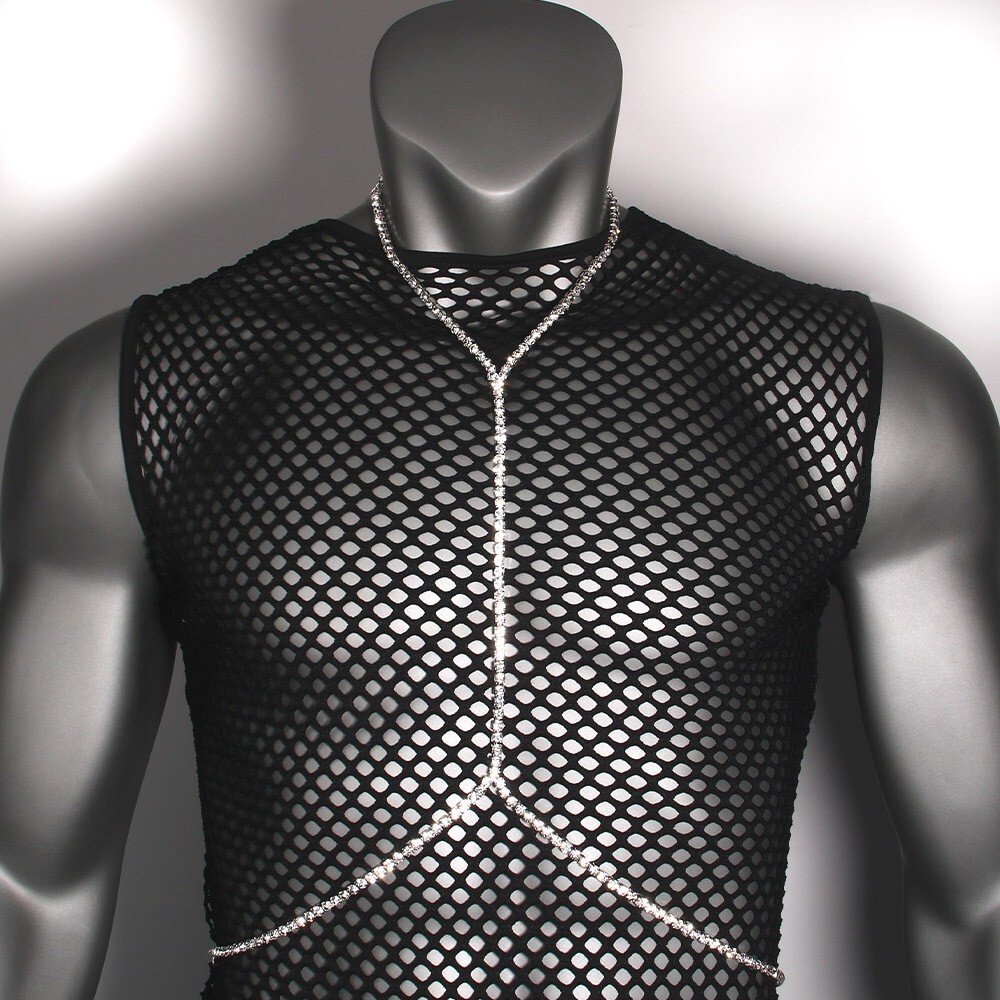 New Arrival Men's Body Chain Bling Bling Sexy Bikini Iced out Moissanite Chest Chain Waist Chain for Women