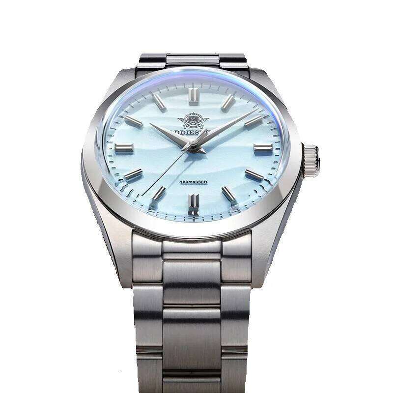 ADDIESDIVE Men Quartz Watch Without Ad2030 Vh31 AR Coating Watches Bubble Pot Cover Glass Sand Dial Wristwatch Reloj Hombre