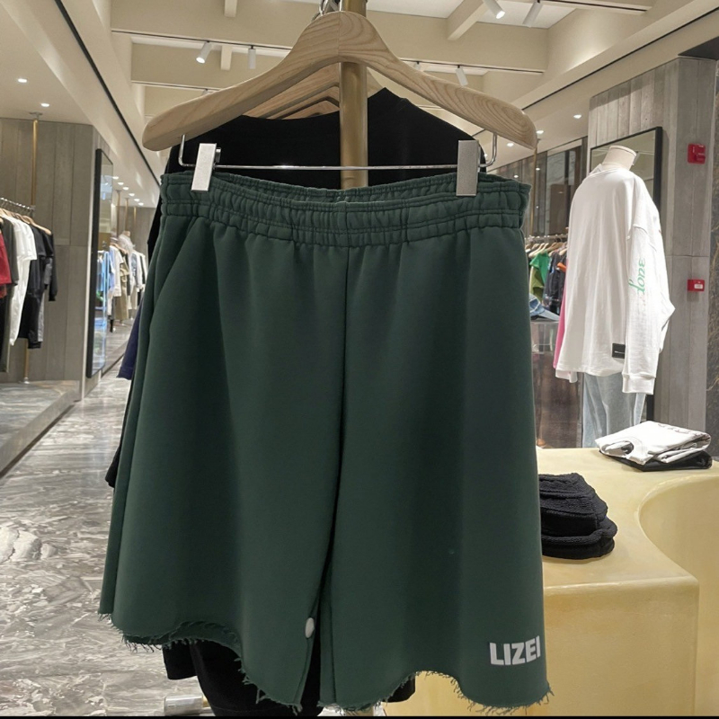 Men's Shorts Casual Short Pants Solid Color Drawstring Loose