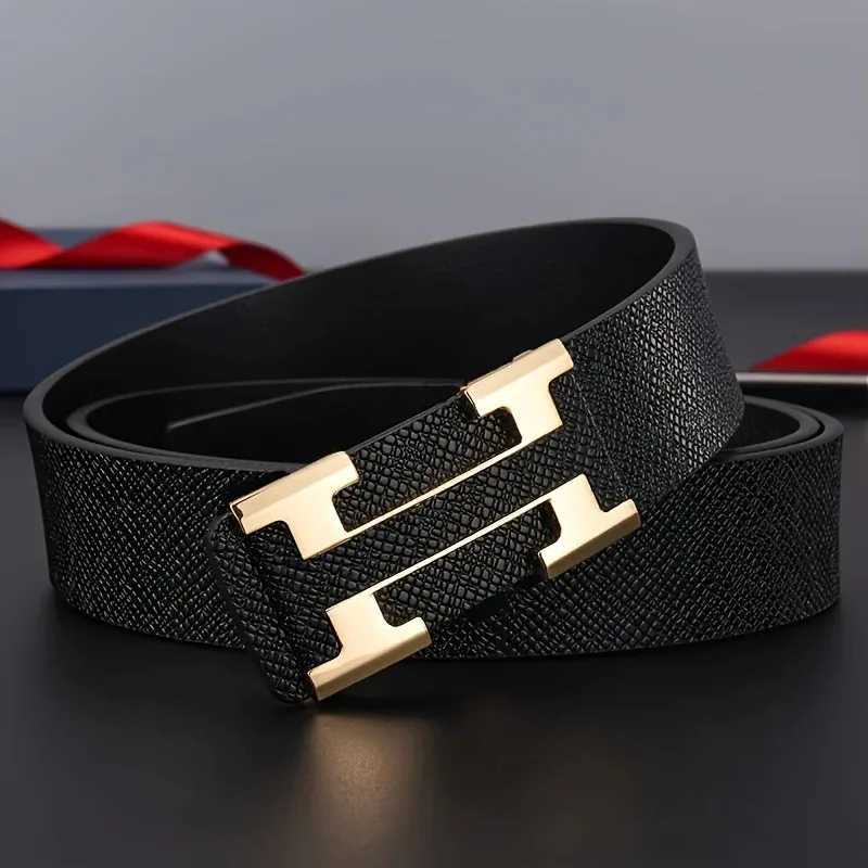 2025 NEW automatic buckle belts buttoned non-porous belts business belts fashionable young and middle-aged belts. L250721