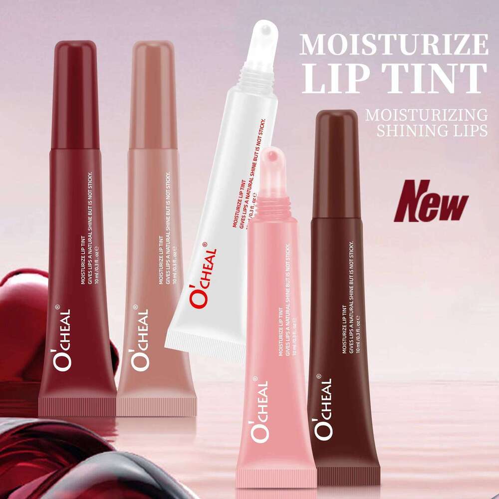 OCheal 5 colors Moisturizing Mask Glaze Glass Colored Gel Balm Lipstick Lip Color Mouth Beauty X250721