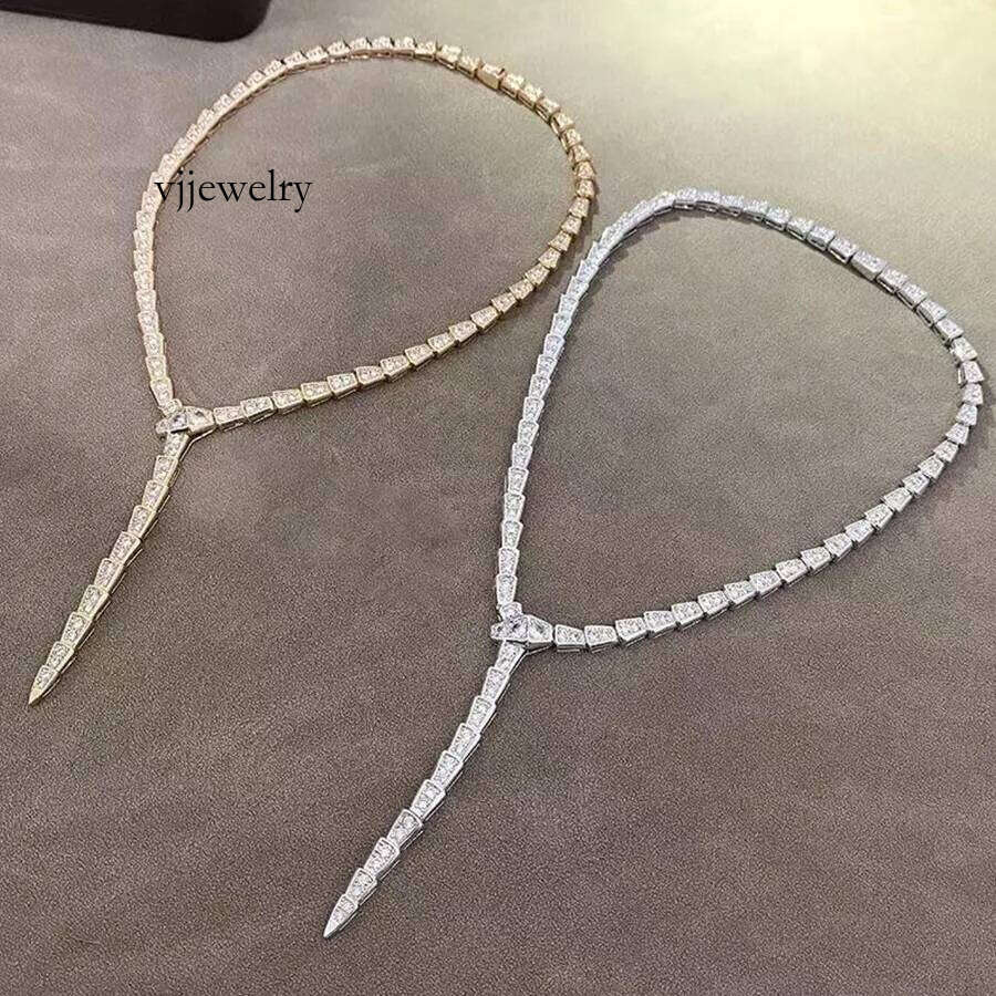 Luxury Design Snake Necklaces Designer Women Dia Stainless Steel Plated Gold Jewelry Woman Three Circle Snake Necklace Daily Outfit Classic For Party