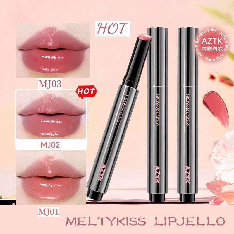 AZTK MELTYKISS LIP JELLO Gloss Watery Mirror Lipstick Lasting Moisturizing Plump Jelly Lips Lightens Lip Lines Cosmetics Hot X250721