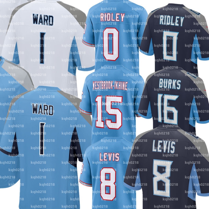 Cameron Ward Steve McNair Treylon Burks Gunnar Helm Xavier Woods Sebastian Joseph-Day Roger McCreary Jarvis Brownlee Jr. Dre'Mont Jones Custom titan Football Jersey