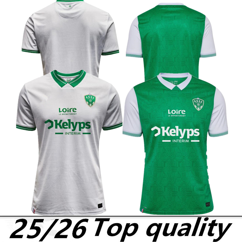 25 26 MAILLOT DE FOOT AS Saints-etienne soccer Jerseys MAN KIT Youssouf 2025 2026 ST Etienne KHAZRI BOUDEBOUZ AHOLOU asse FOOTBALL SHIRT