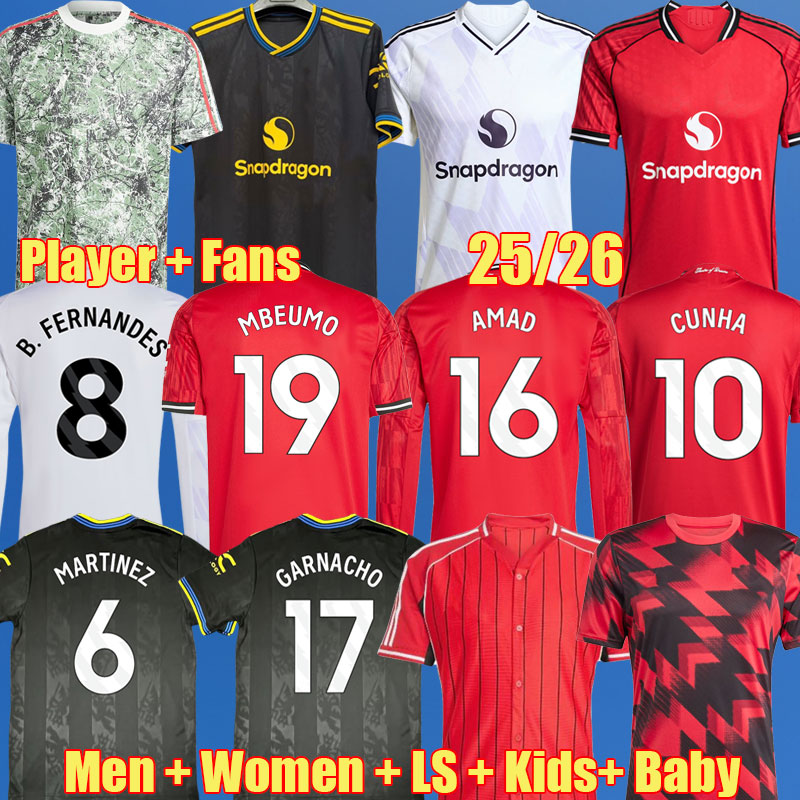 4XL 24 25 26 CUNHA RASHFORD MOUNT MAGUIRE soccer jerseys 2024 2025 2026 fans player SANCHO Fernandes ANTONY MAINOO CASEMIRO football shirt man women kids