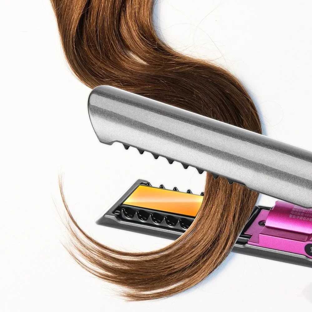 Portable Hair Straightener with Charging Base Wireless Straightening Iron Folding Plate and Comb PTC Hair Straightening Device XJ250721