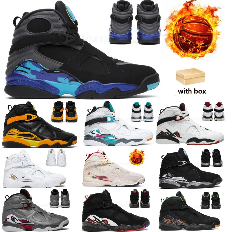 8s Aqua 2025 Designer Men Basketball Shoes 8 Sole Fly Mi Casa Es Taxi Winterized Eight Nog Red Valentines Day Chrome Countdown Pack Trainers Sports Outdoor Sneakers