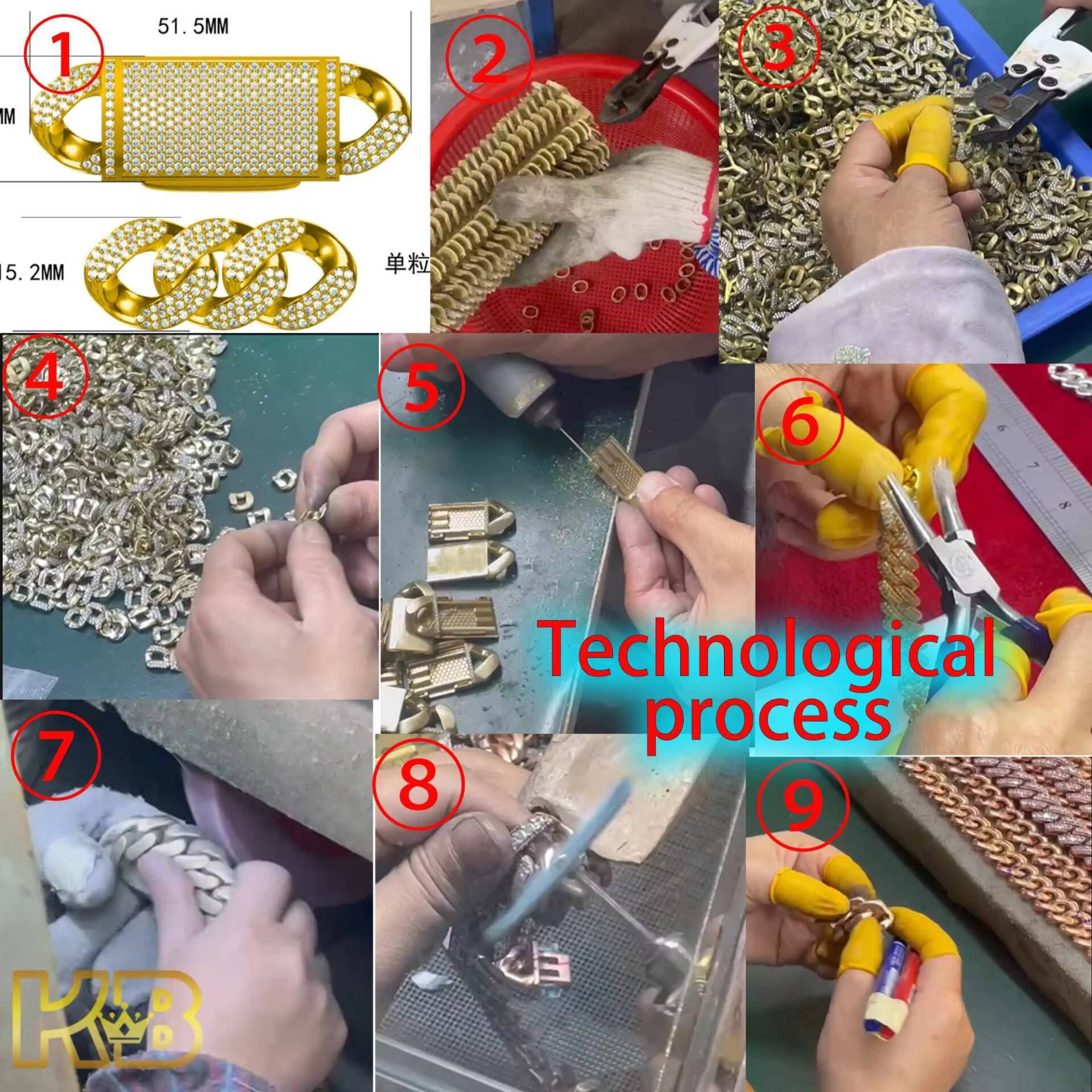 Luxury Baguette Moissanite Tennis Chain Necklace for Men Women Iced Out VVS Moissanite Hip Hop Jewelry Gift