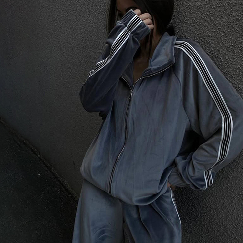 Free shipping designer coat for women Casual Fashion Minimalist Set Zipper Comfortable cardigan Coat Sportswear