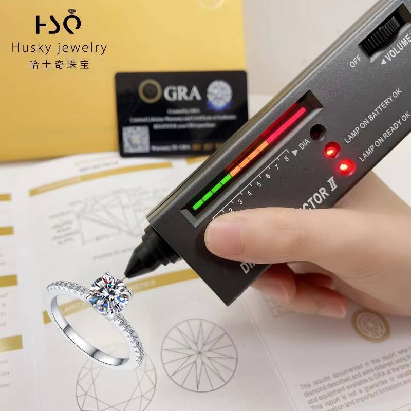 Fine Jewelry Factory Wholesale Prices 1CT Diamond S925 Silver Gemstone Women Fashion VVS Moissanite Diamond Ring