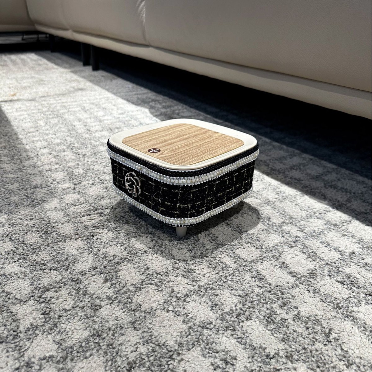 Luxury Desktop Storage Trash Can Grandma Desktop Storage Box Storage Organizer Storage Bin 250721