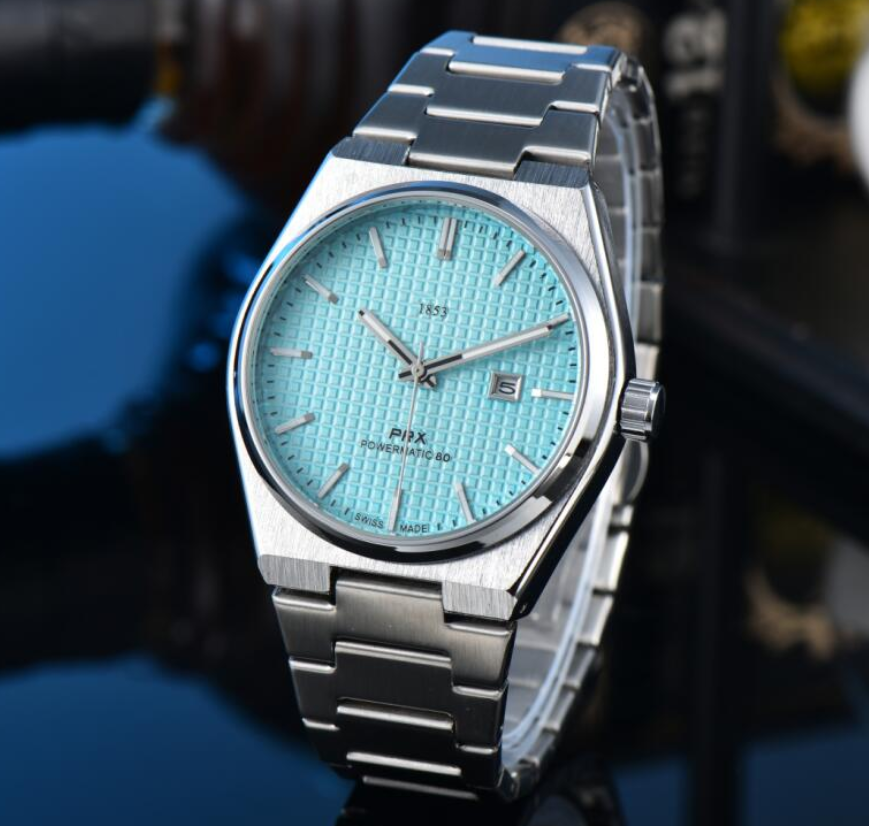 MEN Fashion TISSOTSity PRX 1853 Quartz Wrist Watches bell Automatic mechanical wristwatches High Quality Luxury Brand Chronograph Clock stainless steel Belt