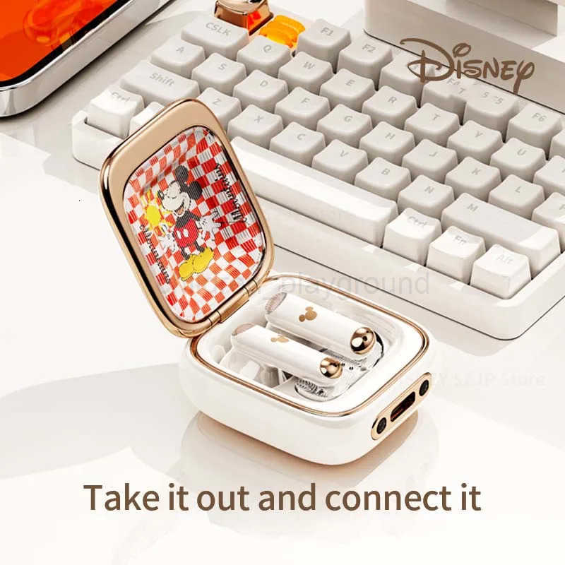 Disney New Disney Earbuds Q7 Space Capsule HIFI Sound Wireless Earphones Bluetooth In-Ear Sports Headset Noise Reduction Long Standby W250721