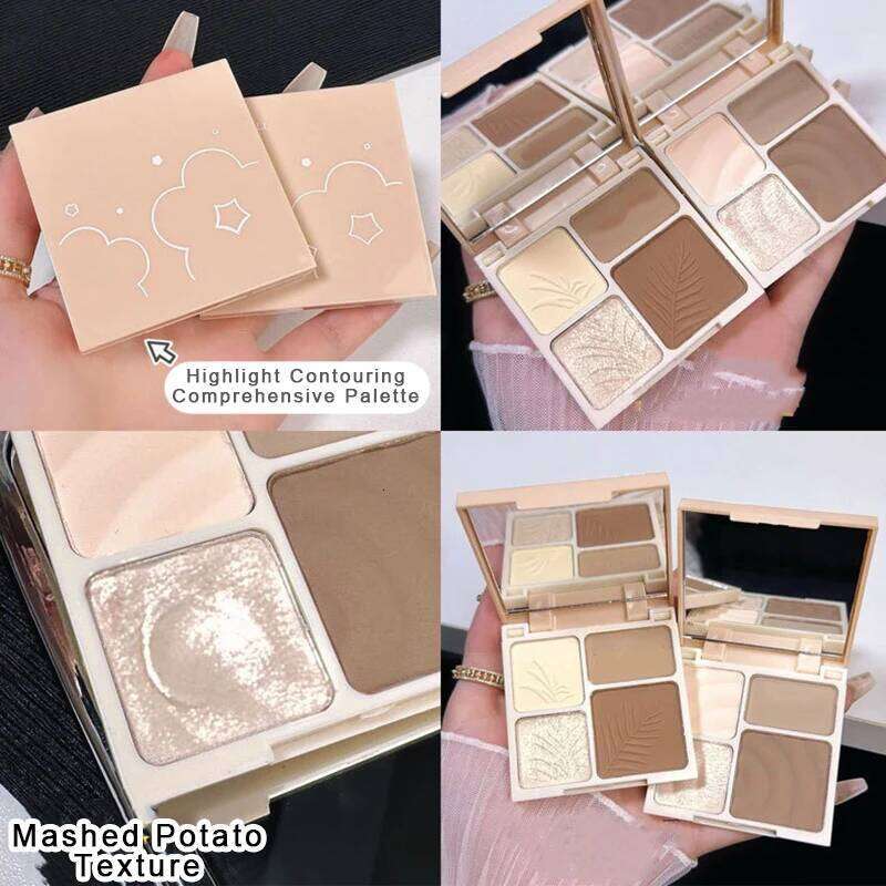 ltifunctional Highlighter Contour Palette Matte Bronzer Shading Powder Natural Stereoscopic Nose Shadow women Makeup Cosmetics X25072