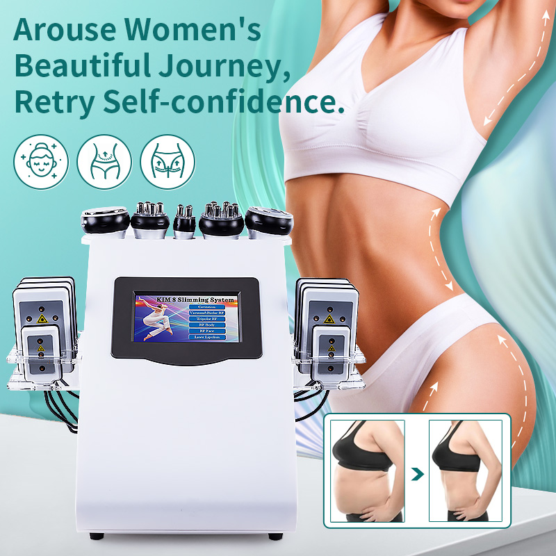 2025 New 40K Ultrasonic Cavitation RF Machine 6 In 1 Body Slimming Fat Burner Skin Tightening Anti Wrinkle Beauty Salon Devic