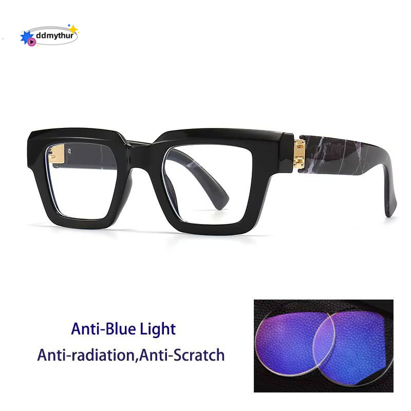 Brand Design Retro Reading Glasses for Man and Women Fashion Luxury Legs Large Size Square Presbyopic Eyewear Dioptric 0 to +6.0 ddmythur
