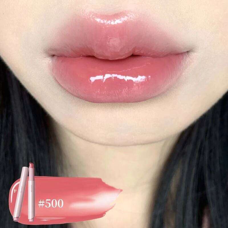 Joocyee Solid Gloss Mirror Water Glossey Mouth Red Glaze Hydrating Lip Color with Vitamin E Shine Finish Lipstick X250721 X250721