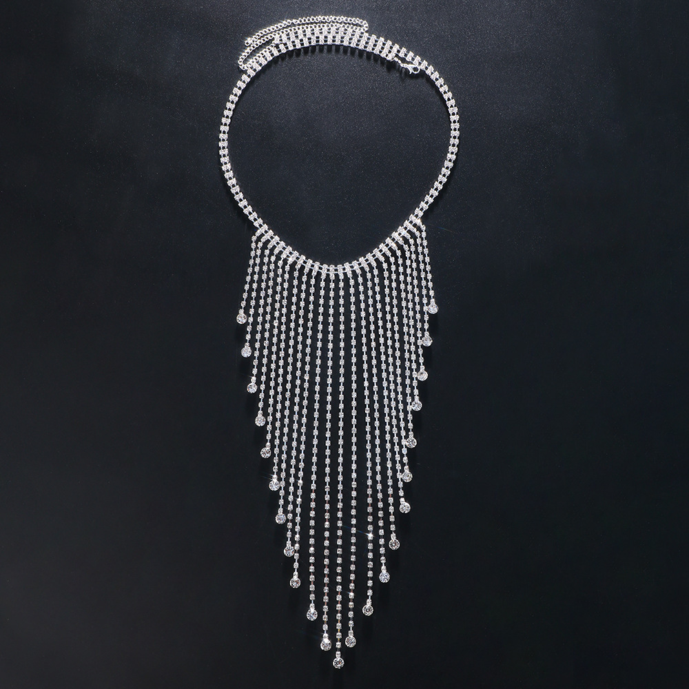 Fashion Accessories Simple Iced out VVS Moissanite Bling Bling Tassel Waist Chain Nightclub Sexy Waist Ornament Body Chain