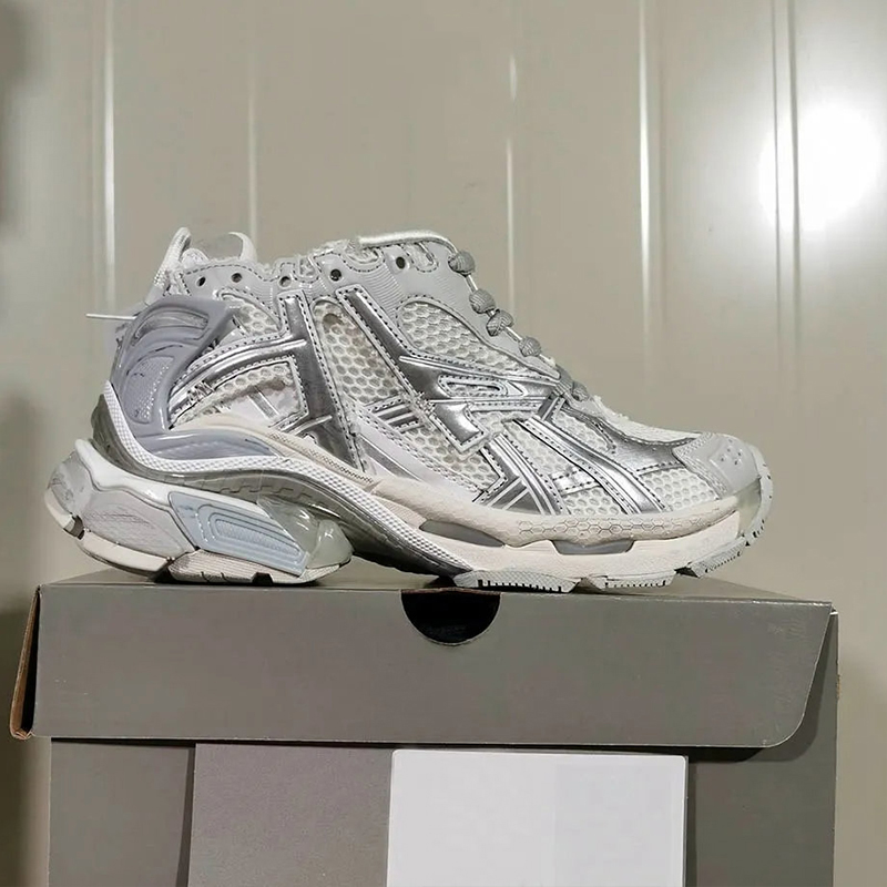 Designer Casual shoes Track 3 70 75 Paris Luxury sneakers mens womens shoe sport White Black Green Pink Blue Grey Platform Runners trainers size 36-46