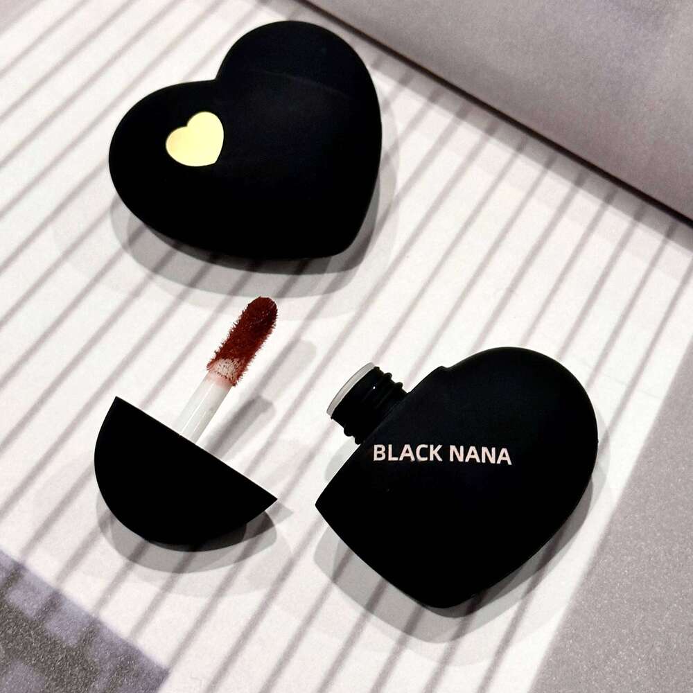 Mini Black Sier Heart Veet Matte Lipstick d Gloss Nude Waterproof Lasting Lip Tint Cosmetic Makeup X250721