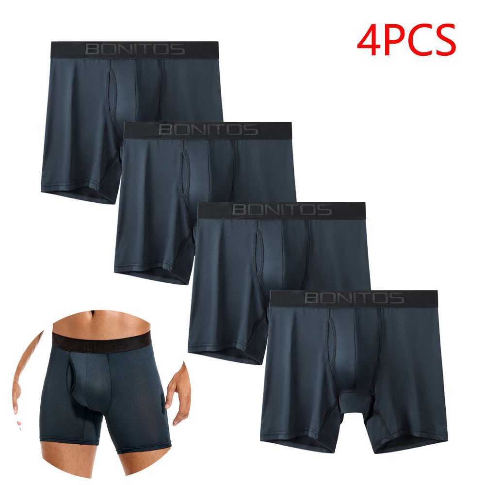 4pcs Front Opening Underpants Men Brand Boxers Men Sexy Boxer Shorts Mens Underwear Gift Underwear for Men Calecon XJ250721