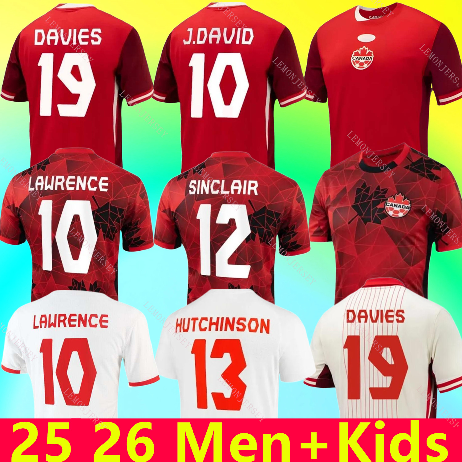 24.25 26 Canada Soccer Jerseys DAVIES EUSTAQUIOBUCHANAN LARIN DAVID 2024 2025 2026 OSORl0 Kits Men's Uniforms football shirts T home away third MEN WOMEN
